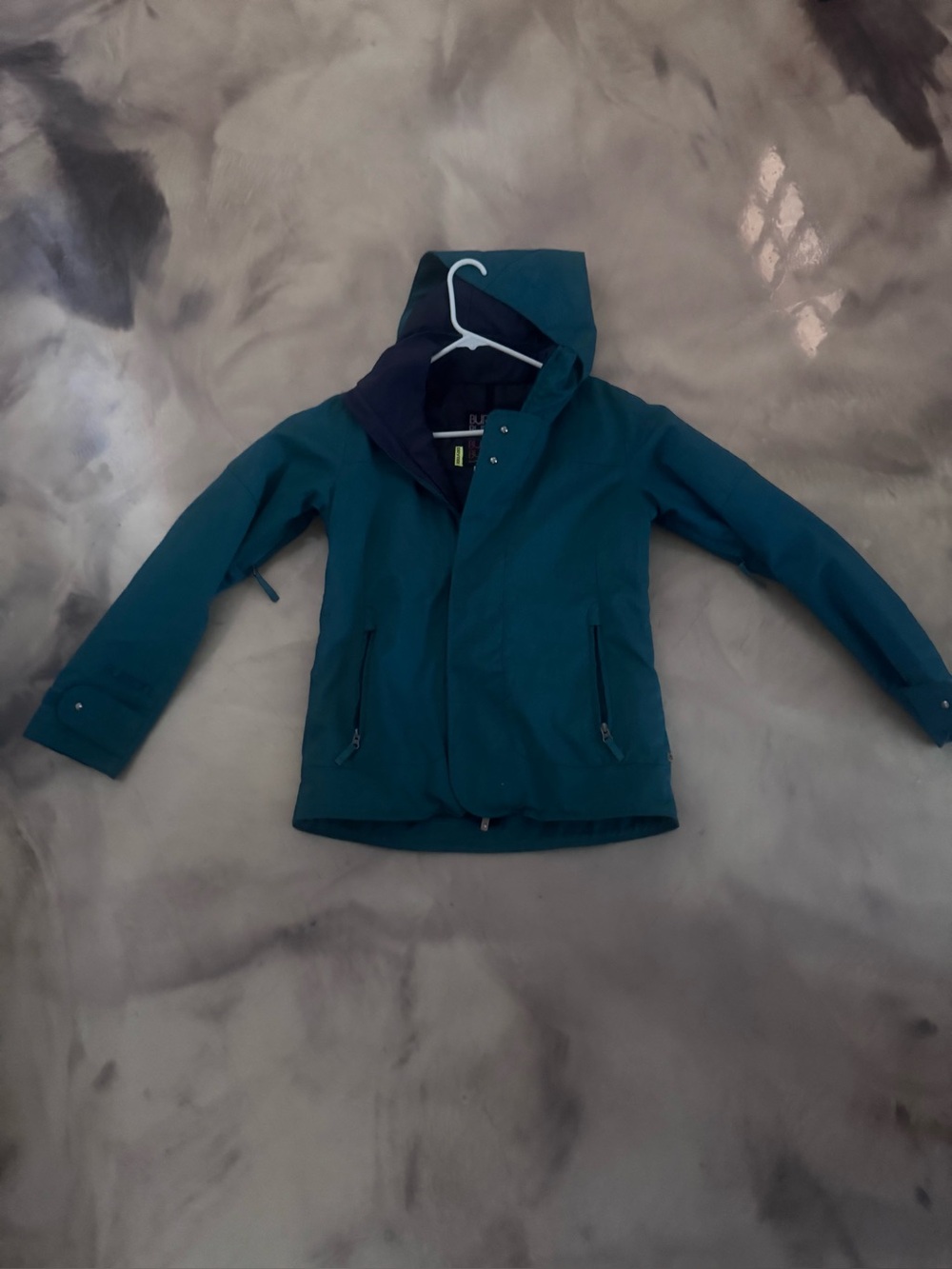 Teal Hooded Jacket - Lightweight Waterproof Coat
